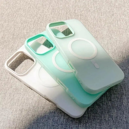 Luxury Candy Magsafe Wireless Charge Matte Phone Case For iPhone
