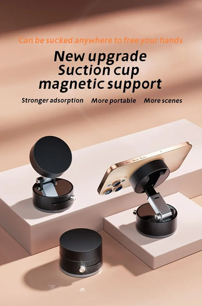 2025 New Model 360-Degree Rotating Aluminum Alloy Magnetic Vacuum Suction Cup