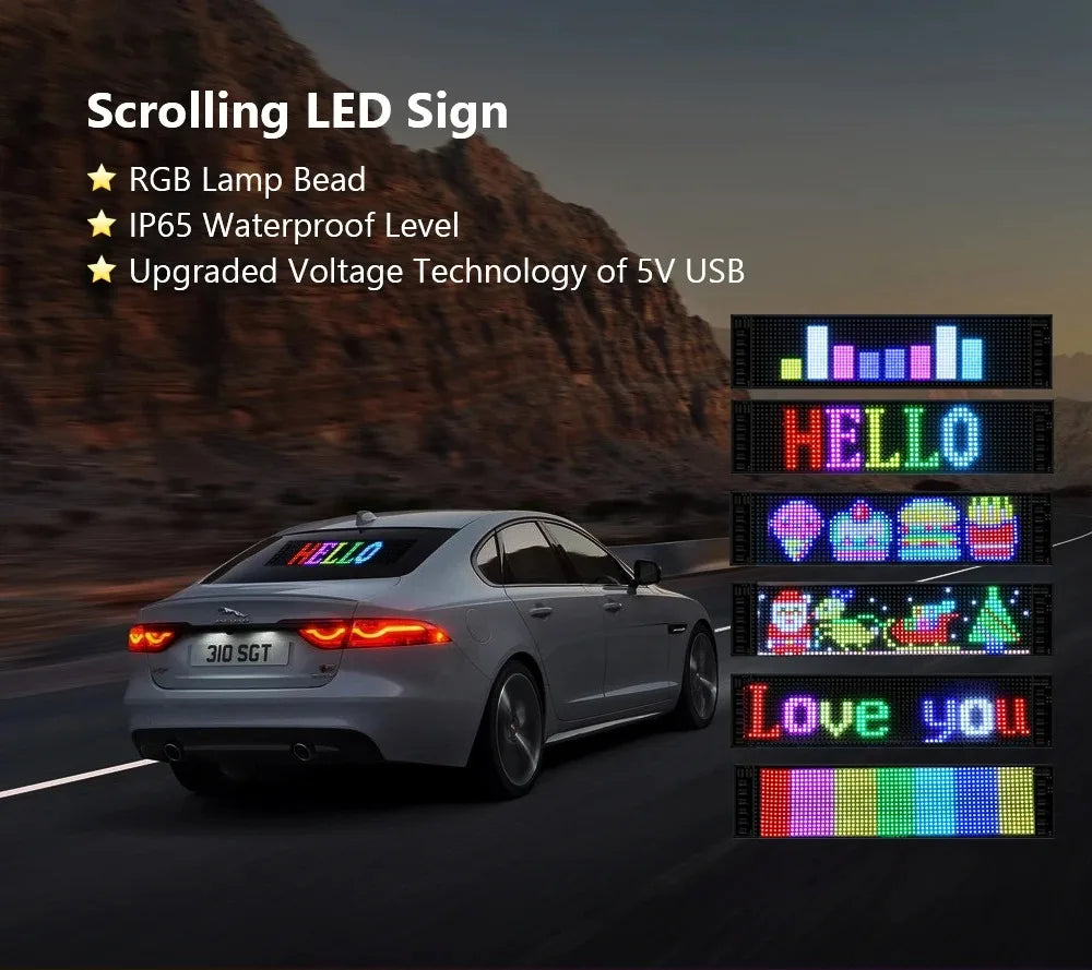 Demon Eyes Flexible LED Display for Car Truck Accessories