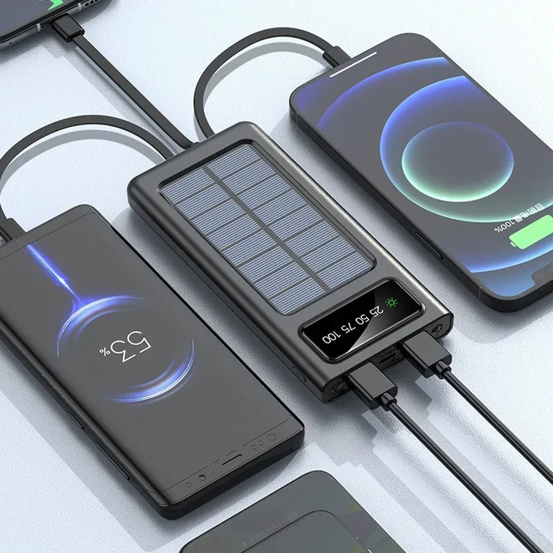 50000mAh Solar Power Bank Super Fast Charging