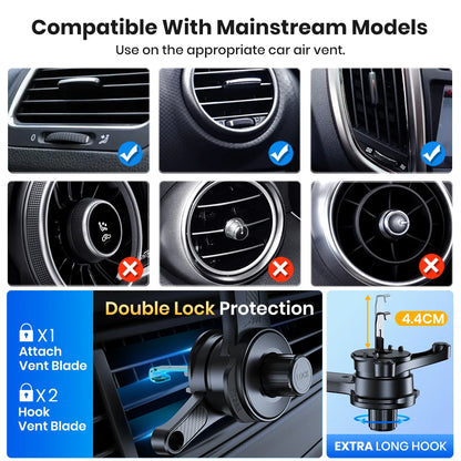 TOPK Fits MagSafe Car Phone Holder, Strong Magnetic