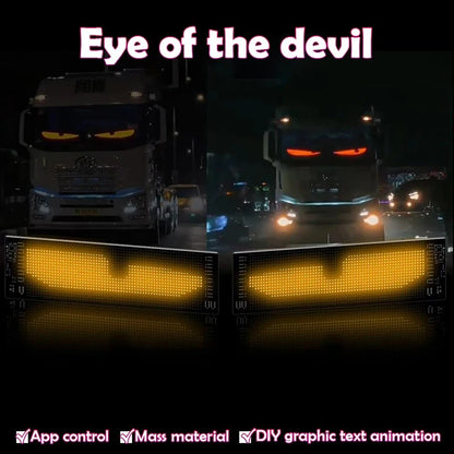 Demon Eyes Flexible LED Display for Car Truck Accessories