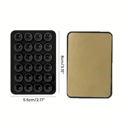 Mat Multifunctional Suction Cup Wall Stand Square Anti-Slip Single-Sided Case Mount Back Sticker