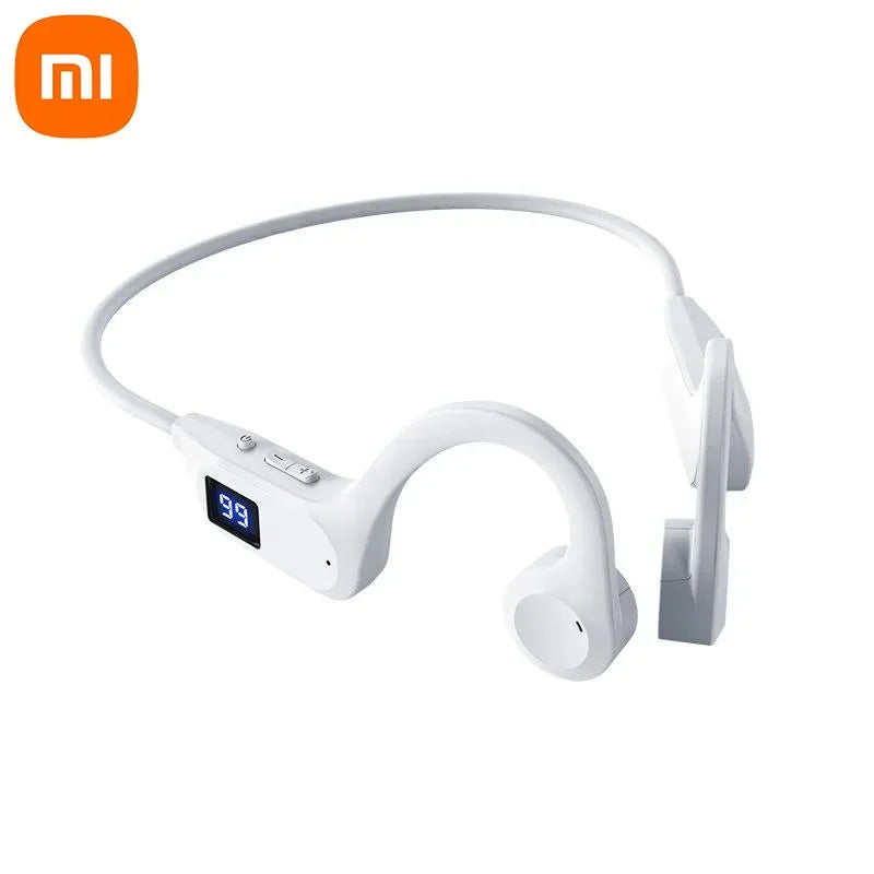 Xiaomi X7 Wireless Bone Conduction Earphone Sport Bluetooth Compatible Memory Card Digital Display With Mic For Sports Earbuds
