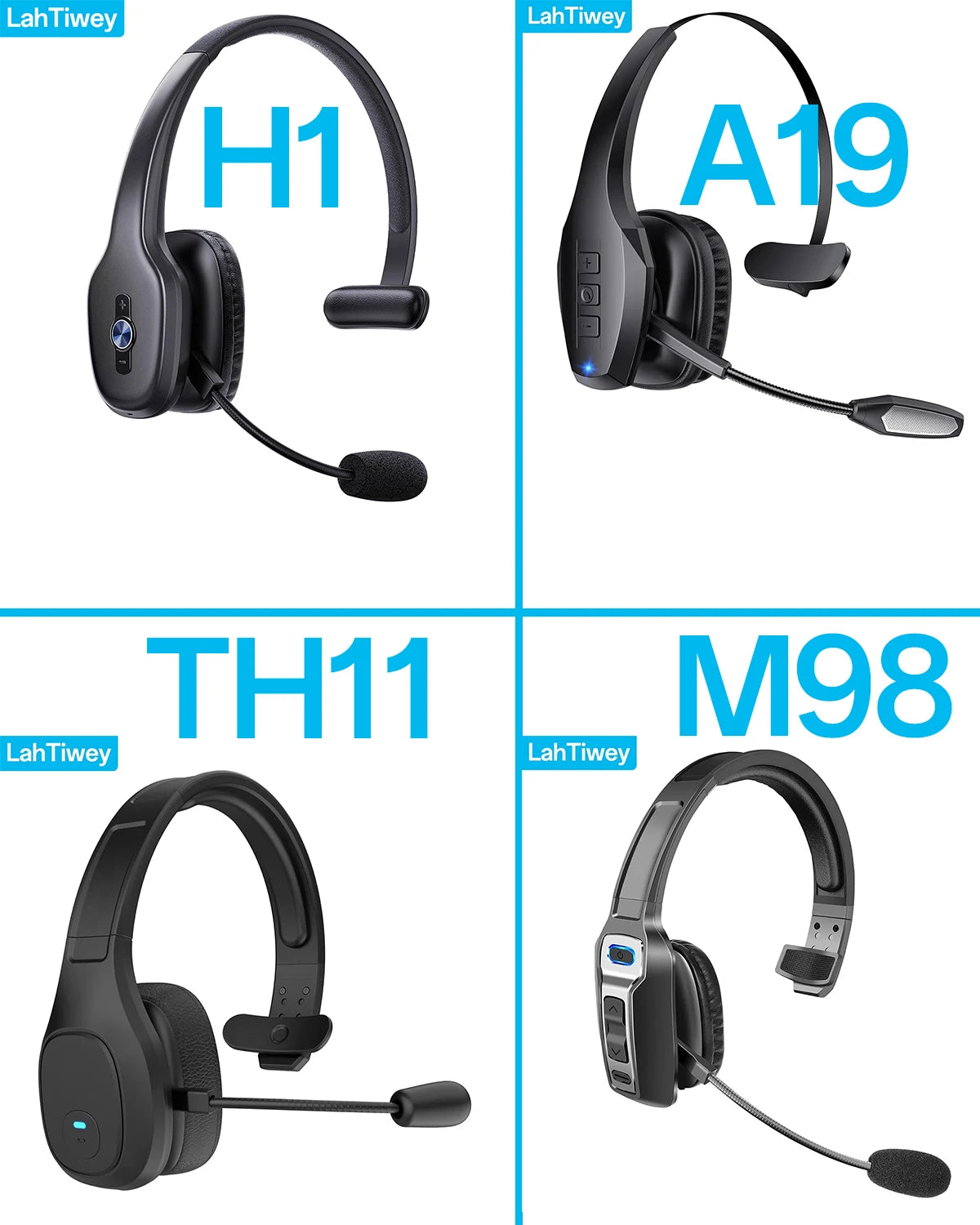 Premium Trucker Bluetooth Headset 30-Hour Talk Time