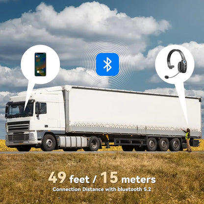 Trucker Bluetooth Headset with Noise Cancelling