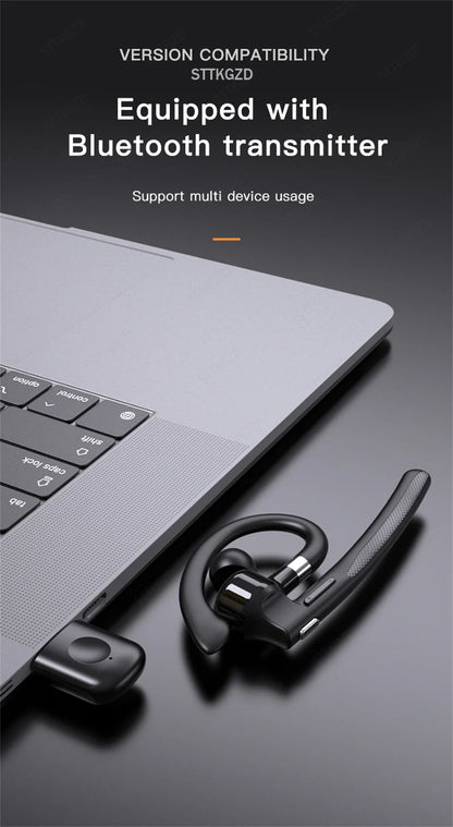 Wireless Headphones With Dual Microphone Bluetooth Earphone ENC Noise Cancelling Hands-free Headset Busines Auriculares Driving