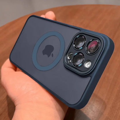 Transparent For Magesafe Magnetic Wireless Charge Case For iPhone