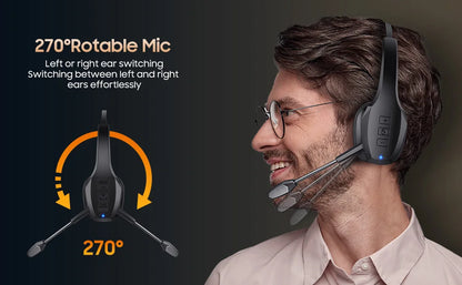 Trucker Bluetooth Headset, Wireless Headset with Mic