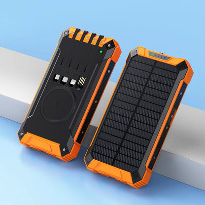 Solar Power Bank 20000mAh Wireless Charger