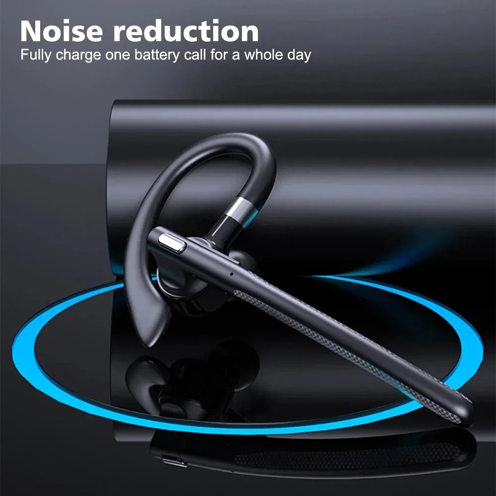 Wireless Headphones With Dual Microphone Bluetooth Earphone ENC Noise Cancelling Hands-free Headset Busines Auriculares Driving