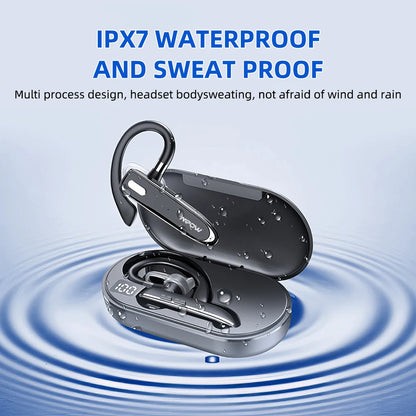 Mpow YYK530 Bluetooth Business Earpiece V5.3 Noise Cancellation Wireless Trucker Handsfree Earphone In Ear 12H Talk Time Headset