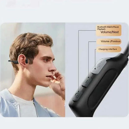 G06 Bone Conduction Bluetooth Earphones Waterproof Dual Mic Noise Reduction