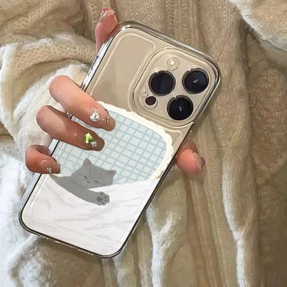 Dog Cat Couple Phone Case For iPhone