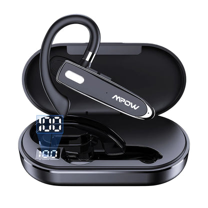 Mpow YYK530 Bluetooth Business Earpiece V5.3 Noise Cancellation Wireless Trucker Handsfree Earphone In Ear 12H Talk Time Headset